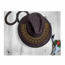 Hat with Beaded Hatband