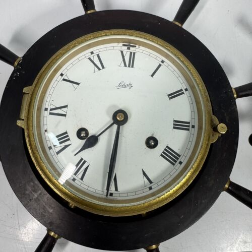 Vintage Schatz German Ship Maritime Clock Working Mariner Compensated Barometer - Picture 2 of 13