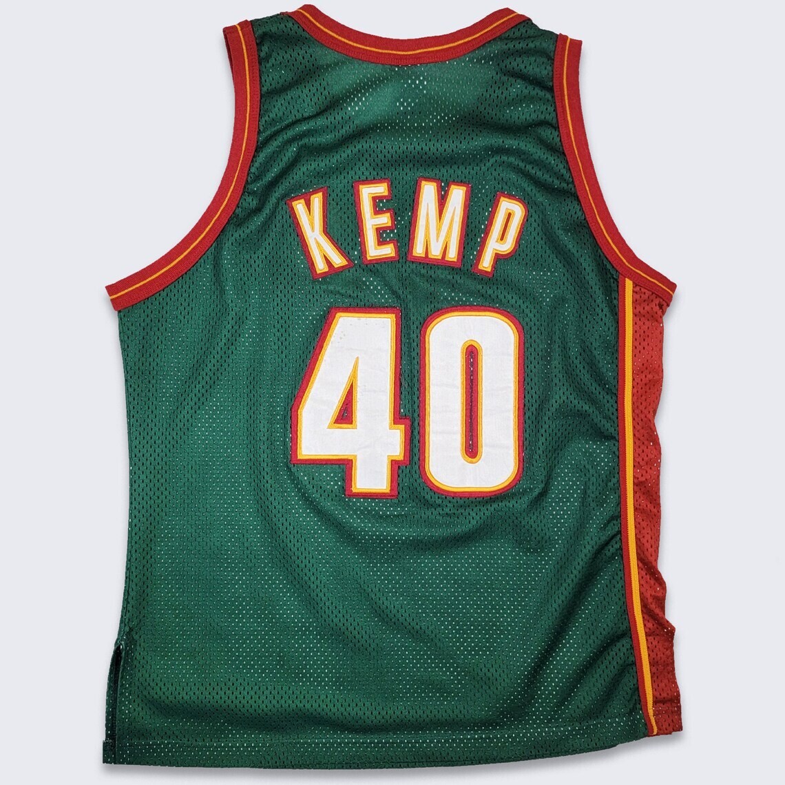 Seattle Super Sonics Vintage 90s Shawn Kemp Champion Authentic