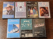 Lot 7 Willie Nelson Waylon Dire Straits Merle Haggard Cassettes Country Music
