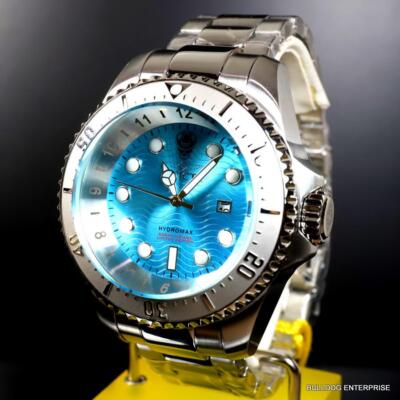 Invicta Hydromax Ocean Voyage Aqua Blue Steel Chronograph