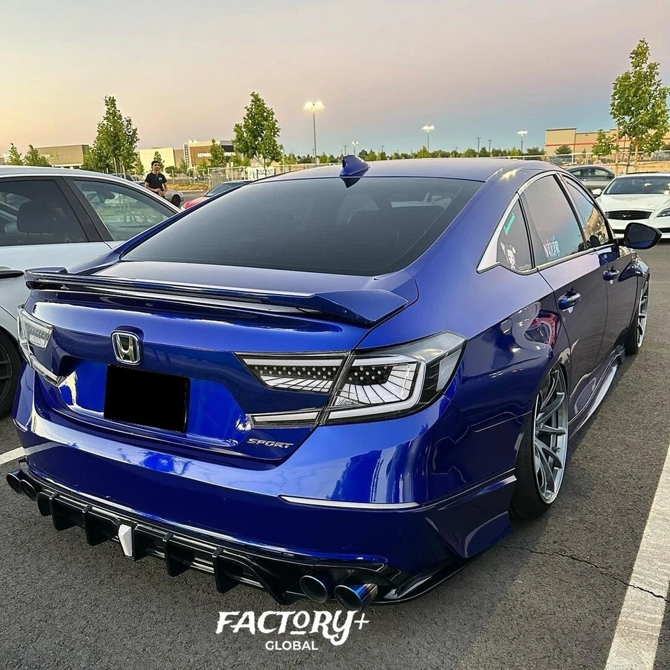 Clear LED Tail Lights Fit 2018-2022 Honda Accord Sedan w/ Sequential Rear Lamps - Image 4 of 4