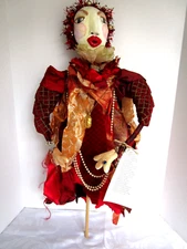 RARE VINTAGE Opera ART Doll Puppet Handmade JULIE ANDERSON, 26", OOAK, TAGGED