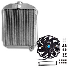 4 Row Aluminum Radiator Fan For 1940-1941 Chevy Chevrolet Car 6 Cylinder Mt 4 Row Aluminum Radiator Fan For 1940-1941 Chevy Chevrolet Car 6 Cylinder Mt