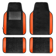 Non-slip Carpet Floor Mats With Colored Trim Full Set Non-slip Carpet Floor Mats With Colored Trim Full Set