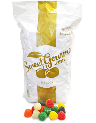 SweetGourmet Assorted Giant Gum Drops | Bulk Jelly Candy |7 Pounds FREE SHIPPING