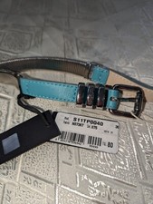 NUOVA CINTURA DONNA JUST CAVALLI VERDE METALLO ELASTICIZZATO US M IT 85 MADE IN ITALY