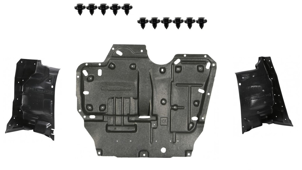 Plaque sous moteur Citroën C-Crosser pour stopper projections et eau