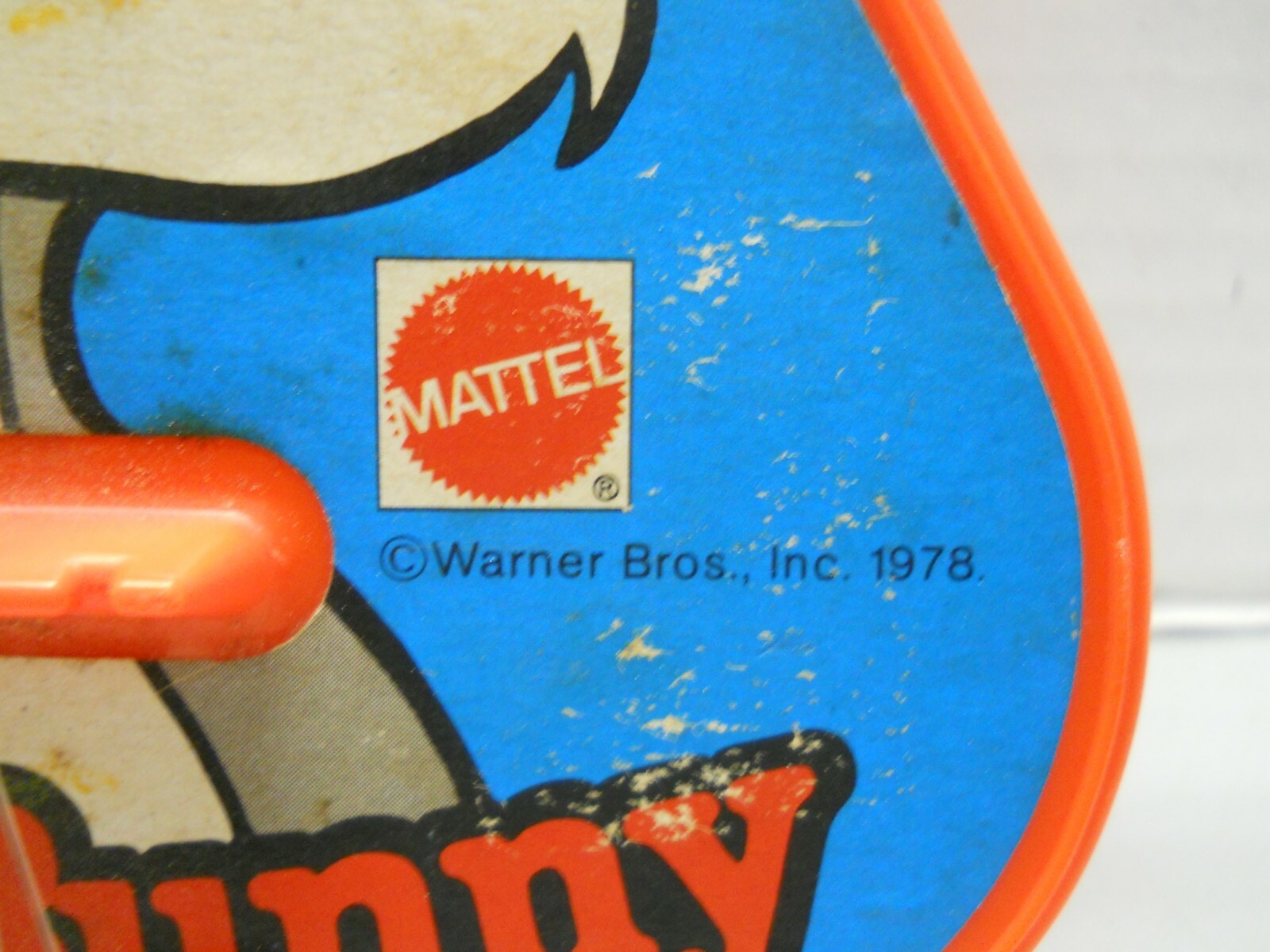 Vintage Bugs Bunny Mattel Wind-Up Music Orange Guitar Toy USA 1978 Free ...
