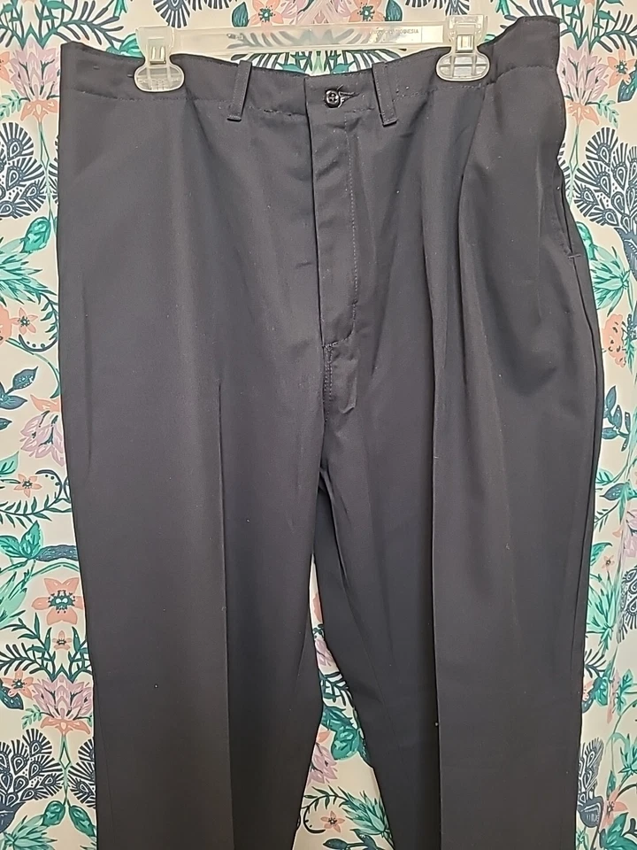 Calças de trabalho femininas postais universais - Tamanho 26, azul escuro - Imagem 2 de 4