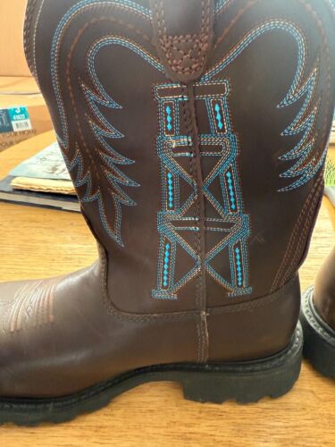ARIAT WILDCATTER COMP TOE COWBOY BOOTS SIZE 8EE STYLE#10015408 - Picture 2 of 17