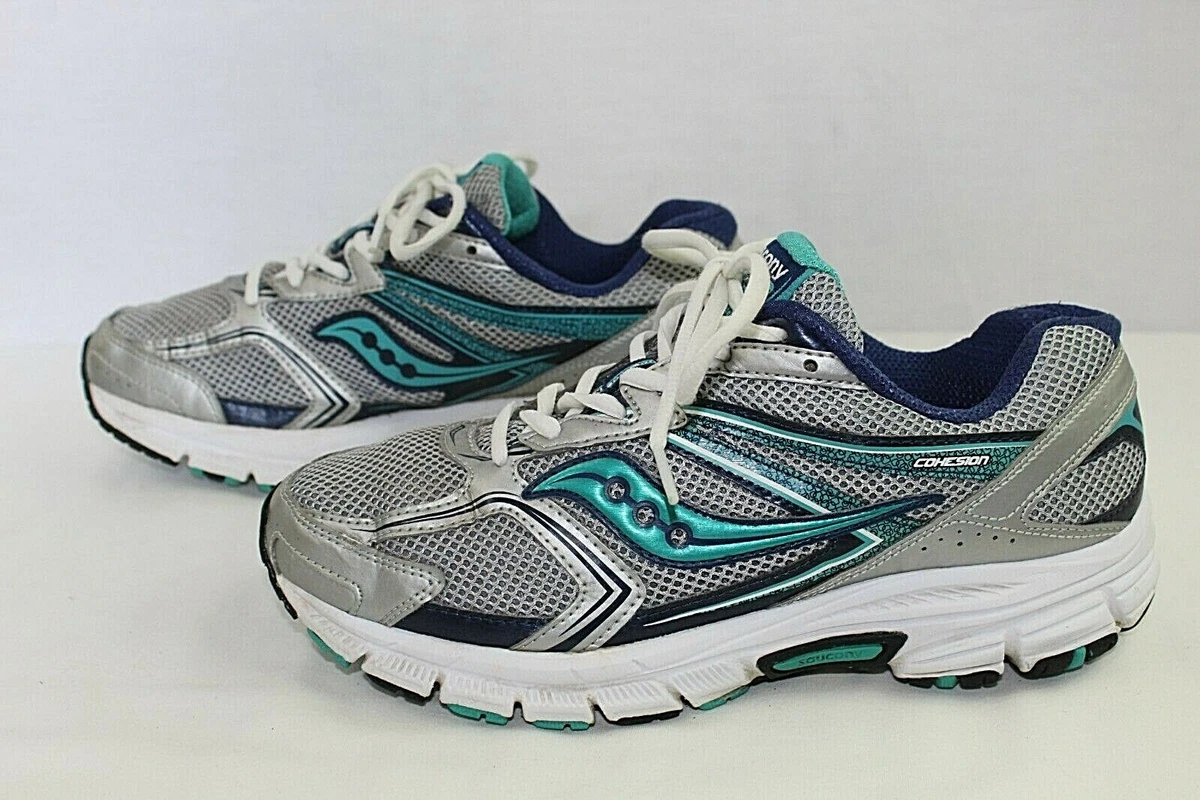 SAUCONY COHESION 9 XT 600 Soles Womens Athletic Leather Fabric Up Shoe Sz 10 M