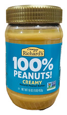 Crazy Richard's 100 Peanuts Creamy Natural Peanut Butter 16 oz