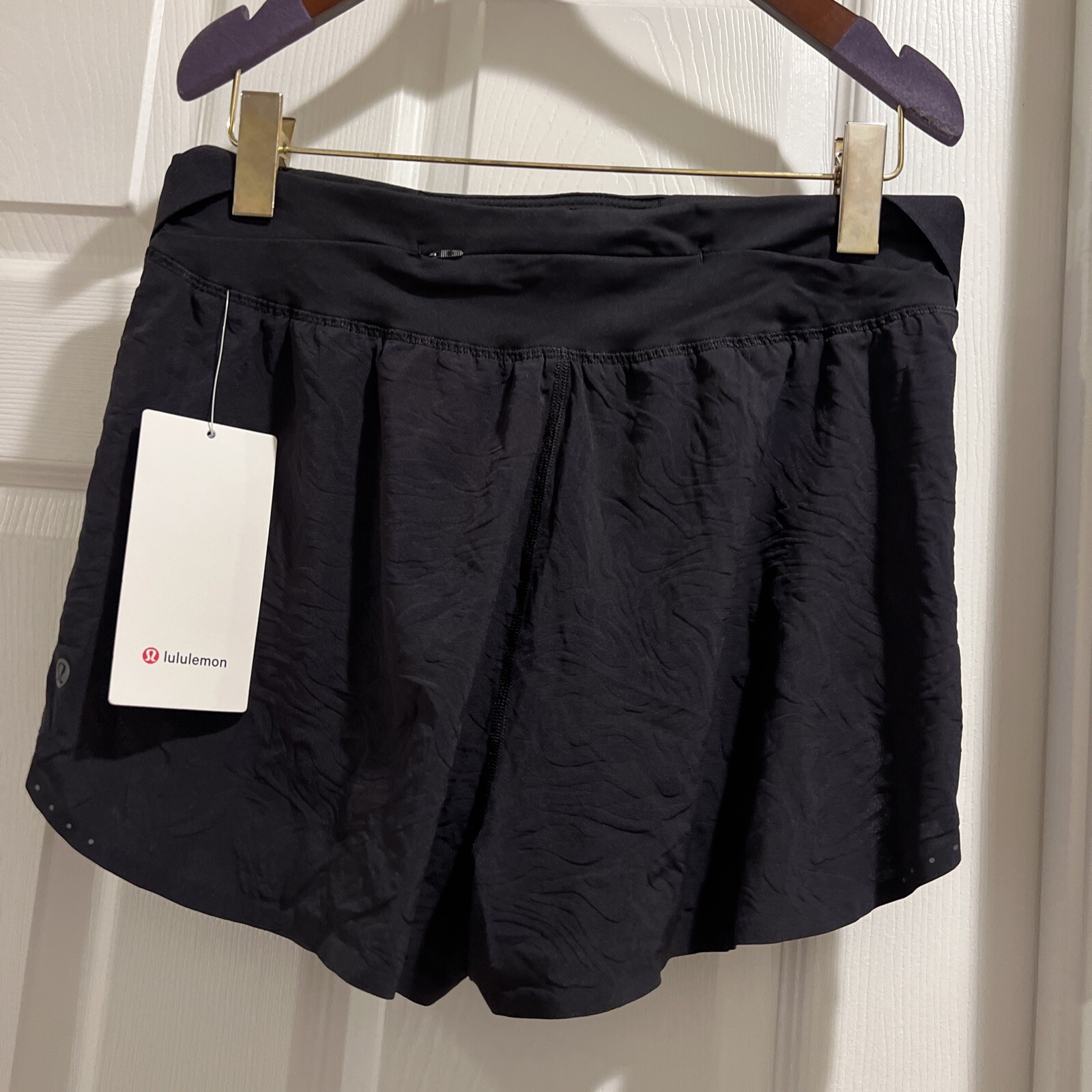 NWT Lululemon Fast Free HR Short 2" *Airflow In-Sense Emboss Mini Black Size : 8 image 4