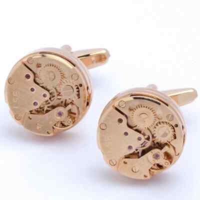 Cufflinks Watch Mechanical Rose Gold UK