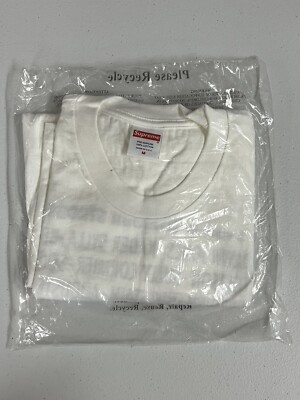 Supreme Play Dead Tee White Men's Size M Graphic Box Logo T