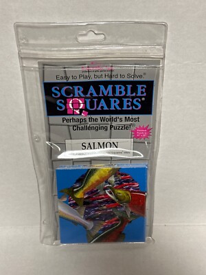 Salmon B. Dazzle Scramble Squares 9 Piece Puzzle