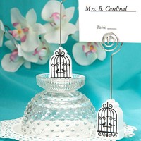 50 Elegant Birdcage Love Birds Place Card Holder Wedding Event Bulk Favor Lot 50 Elegant Birdcage Love Birds Place Card Holder Wedding Event Bulk Favor Lot