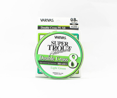Varivas Trout Advance Double X P.E Line X8 - 100m, 0,8 (11,4 Lb), Vert