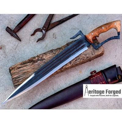 Kingfisher Machete Tactical Hunting Machete Hand Forged Combat Survival Knife
