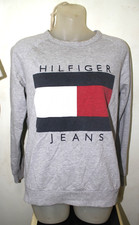 Tommy Jeans Stitched Logo Sweatshirt S/M 18'' pit across 24'' length