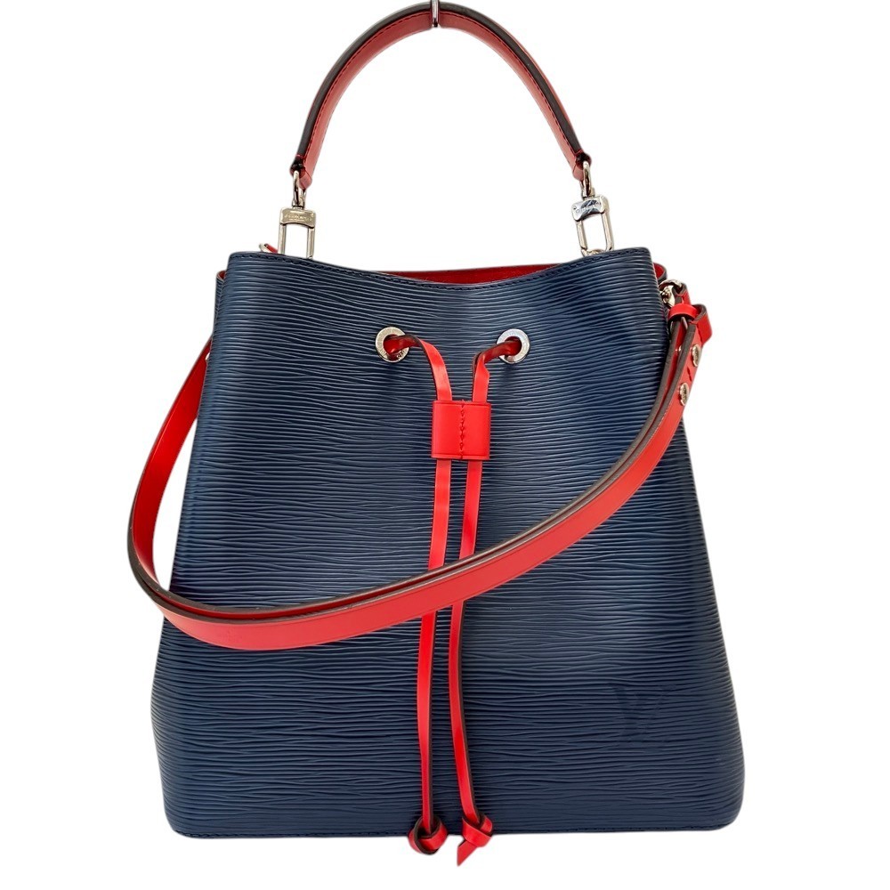LOUIS VUITTON NeoNoe MM Epi Leather Shoulder Bag M54367 Blue Indigo Women USED