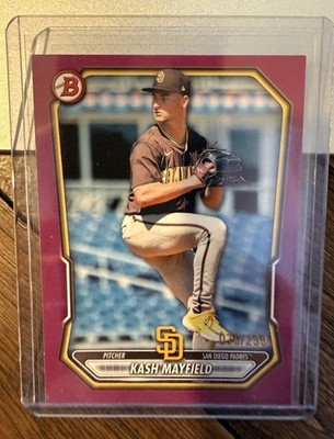 2026 Bowman Prospects Kash Mayfield BP-70 Fuchsia Parallel /299 San Diego Padres