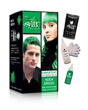 Splat Rebellious Colors Hair Dye Kit Neon Green, Complete Bleach Color