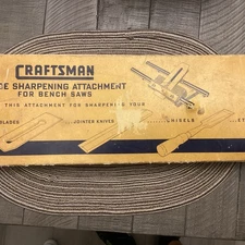 Rare Craftsman Long C Blade Sharpening Attachment For Bench Saws