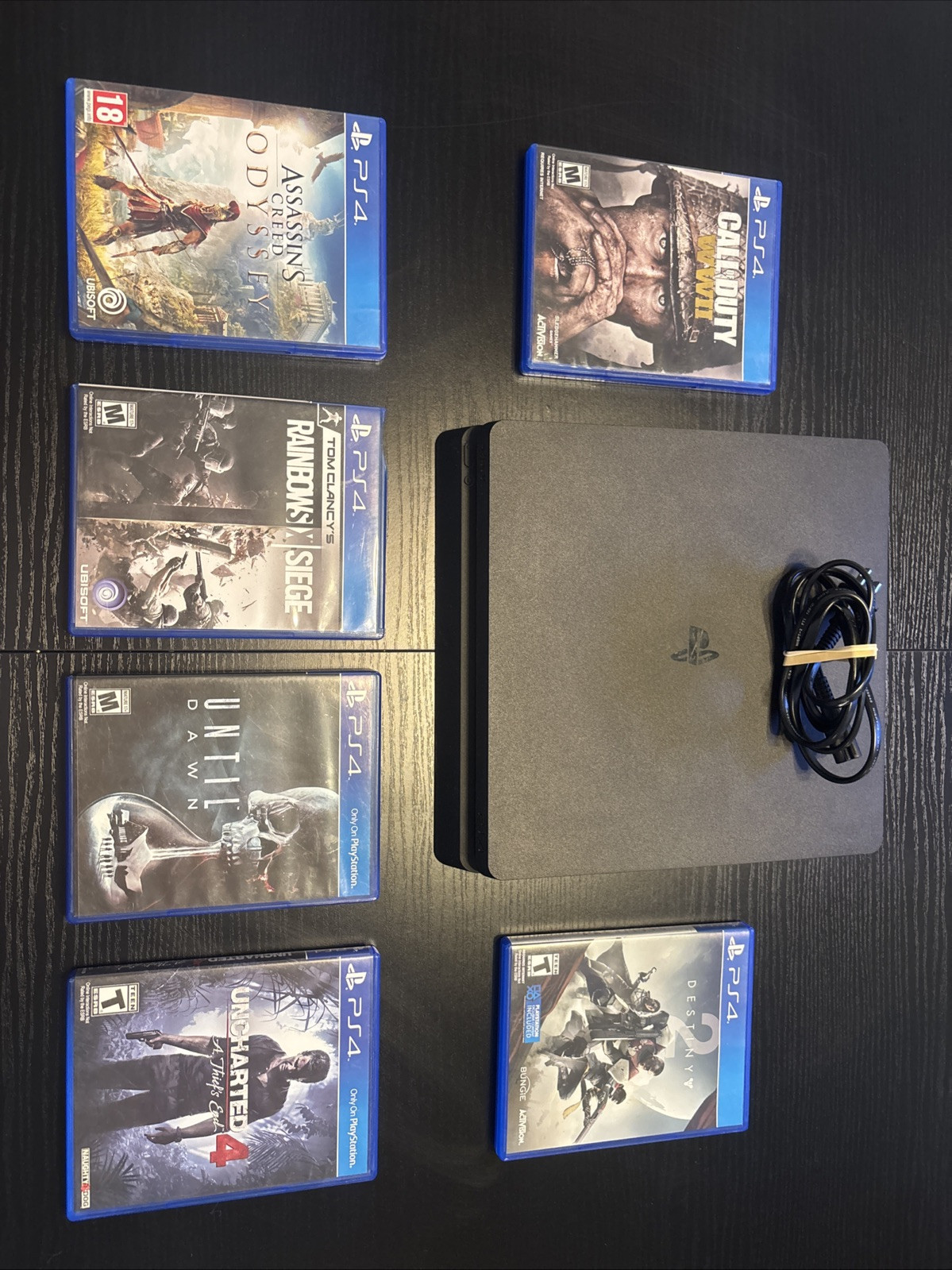 PlayStation 4 Slim 500GB Console Bundle with 6 Free Games
