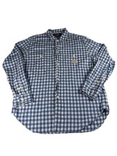 Polo Ralph Lauren Country Blue and White Gingham Button Down Shirt Size Large