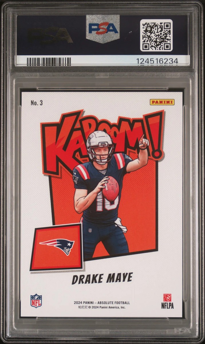 2024 Panini Absolute - Kaboom! Vertical Drake Maye #3 (RC) for