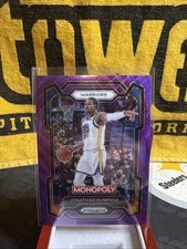 Jonathan Kuminga 🔥2023-24 Panini Prizm Monopoly Purple Wave Prizm #30 Warriors