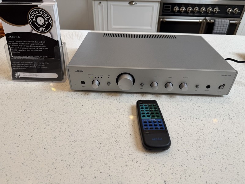 ARCAM A65 Stereo Integrated Amplifier Silver - MM phono - Hifi - Tested - POST
