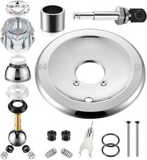 Delta RP6046 Valve Trim Repair Kit - Chrome Knob for 600 Series Shower