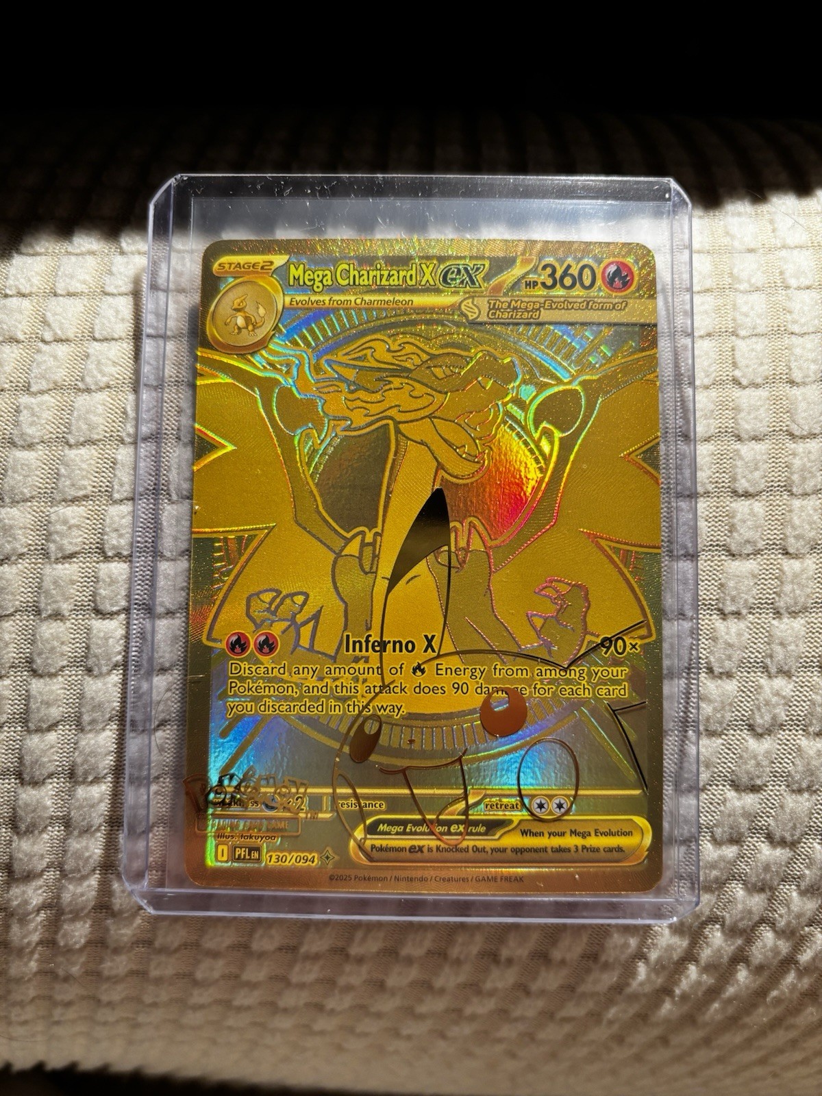Mega Charizard x EX 130/094 Me02: Phantasmal Flames Holo