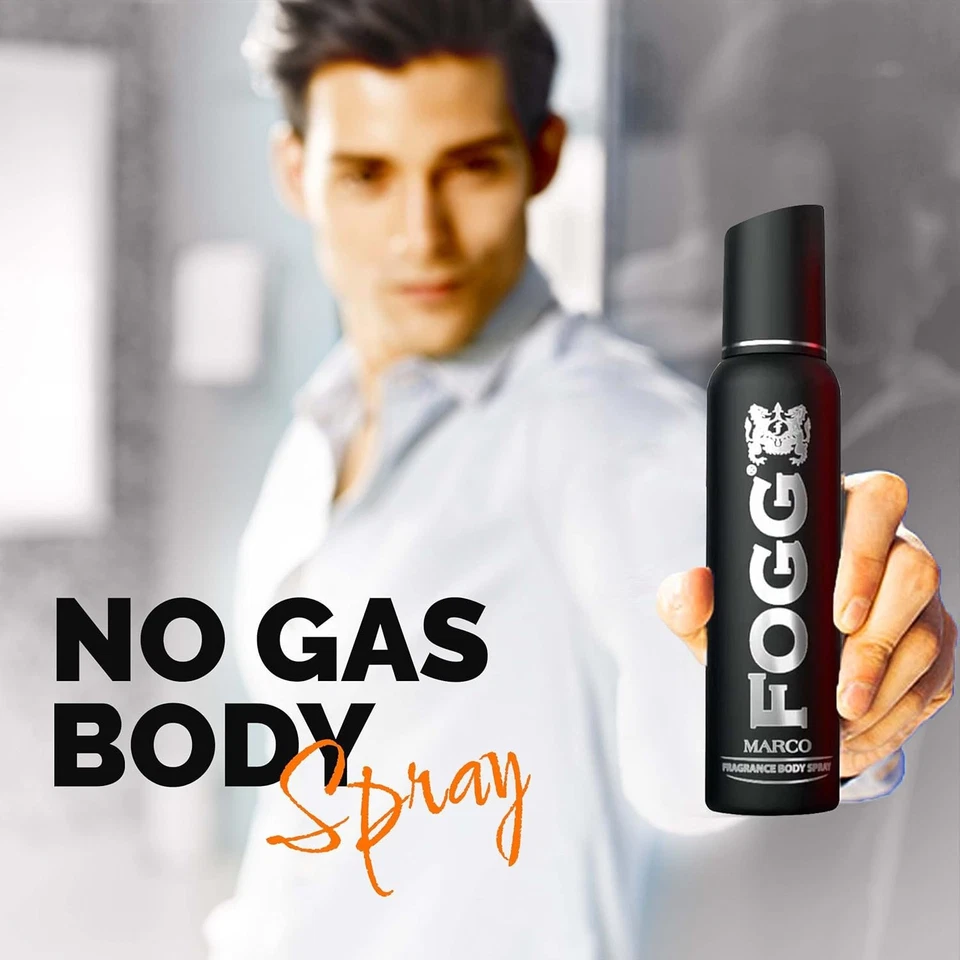 FOGG Marco Spray Corporal Para Hombre, Sin Gas Desodorante Perfume Larga Duración 150ml Foto 2 de 4