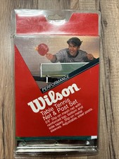 NEW Vintage Wilson Table Tennis Net & Post Set 5ft 6in Net Ping Pong Adjustable