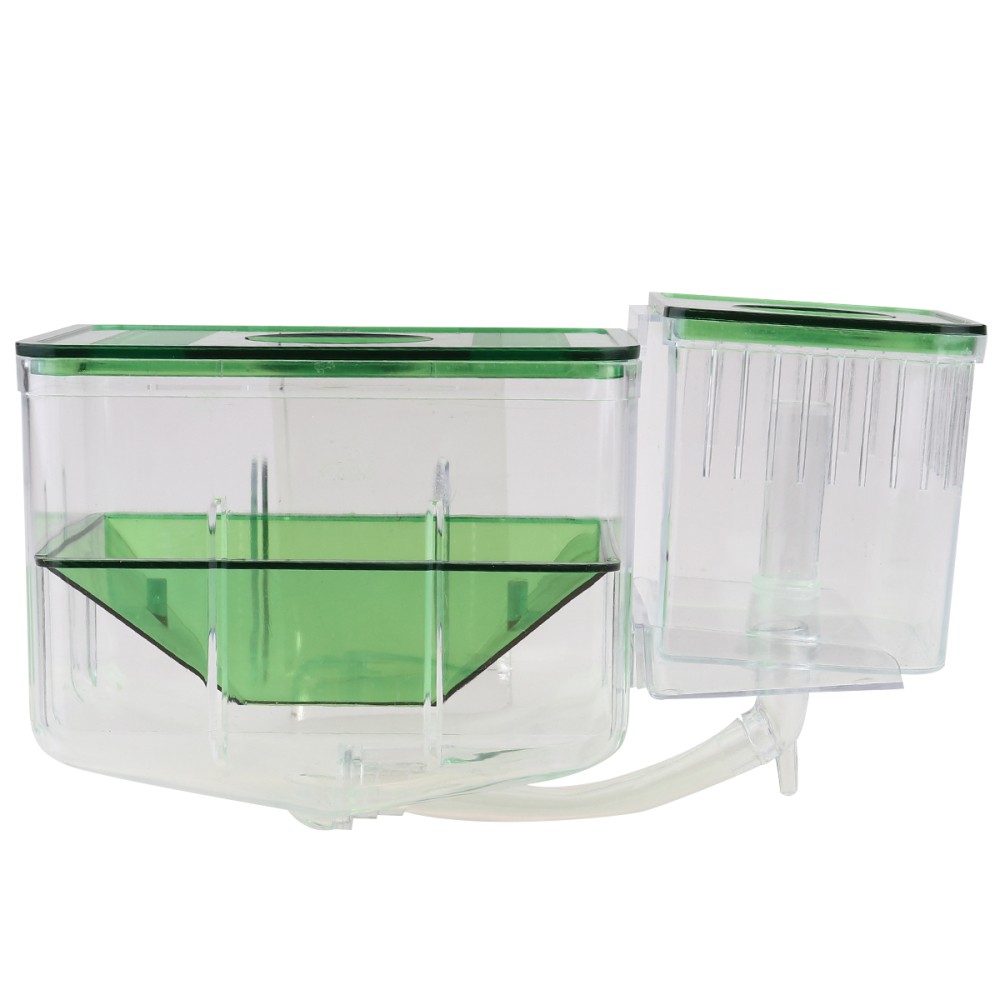 2-Piece Fish Breeding Box for Aquarium Betta Fry Isolation Tank