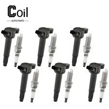 6pcs Ignition Coil and Spark Plug For ES350 Lexus V6 3.5L 2007-2018