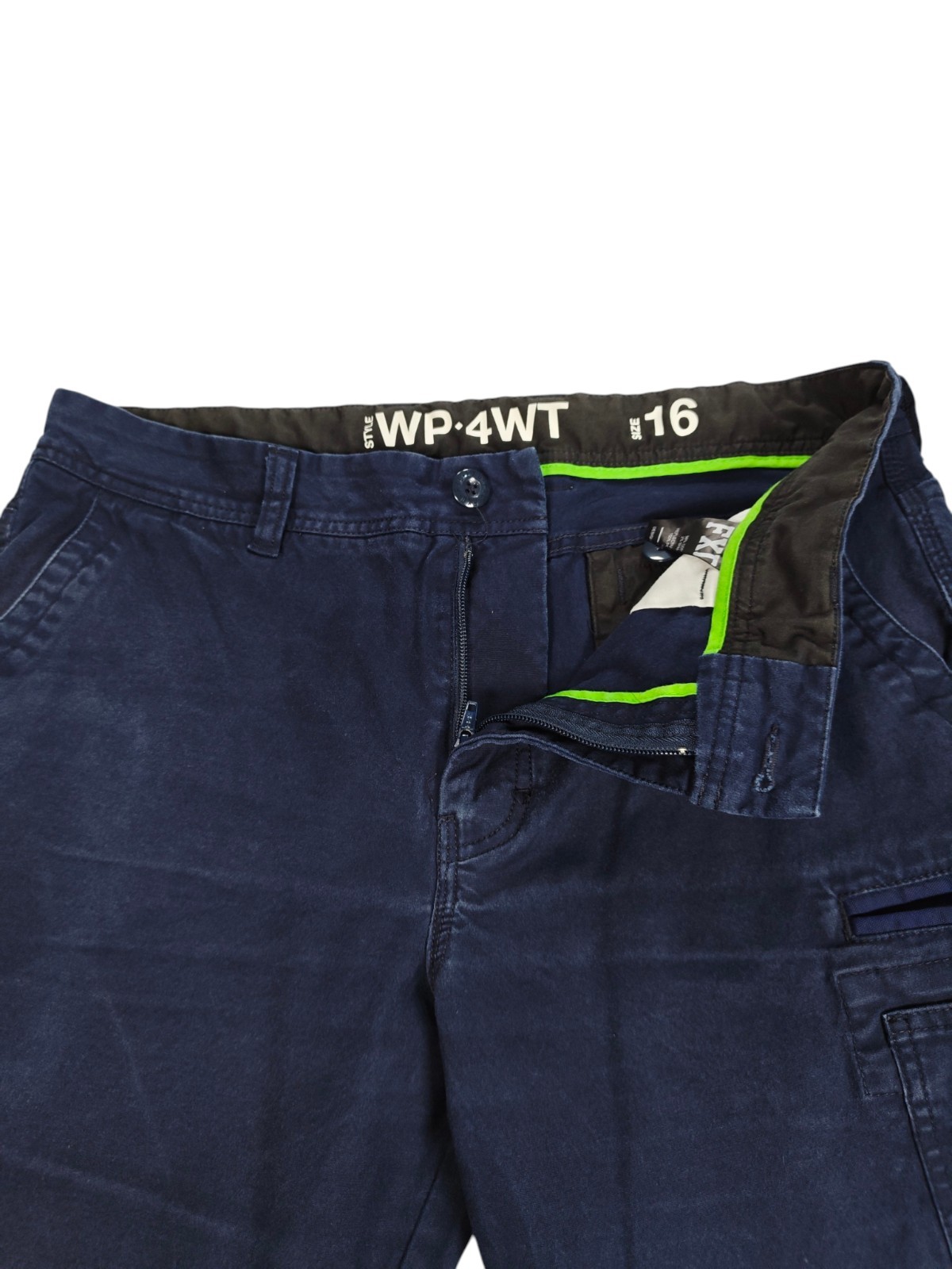 FXD WP-4WT Jogger Pants Women's Size 16 Blue Reflective Tradie Work image 3