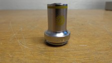 MICROSCOPE OBJECTIVE LENS F 10 0.25 yellow bend