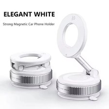 360  Vacuum Magnetic Phone Holder - Suction Cup Car Mount w/ Foldable Stand US