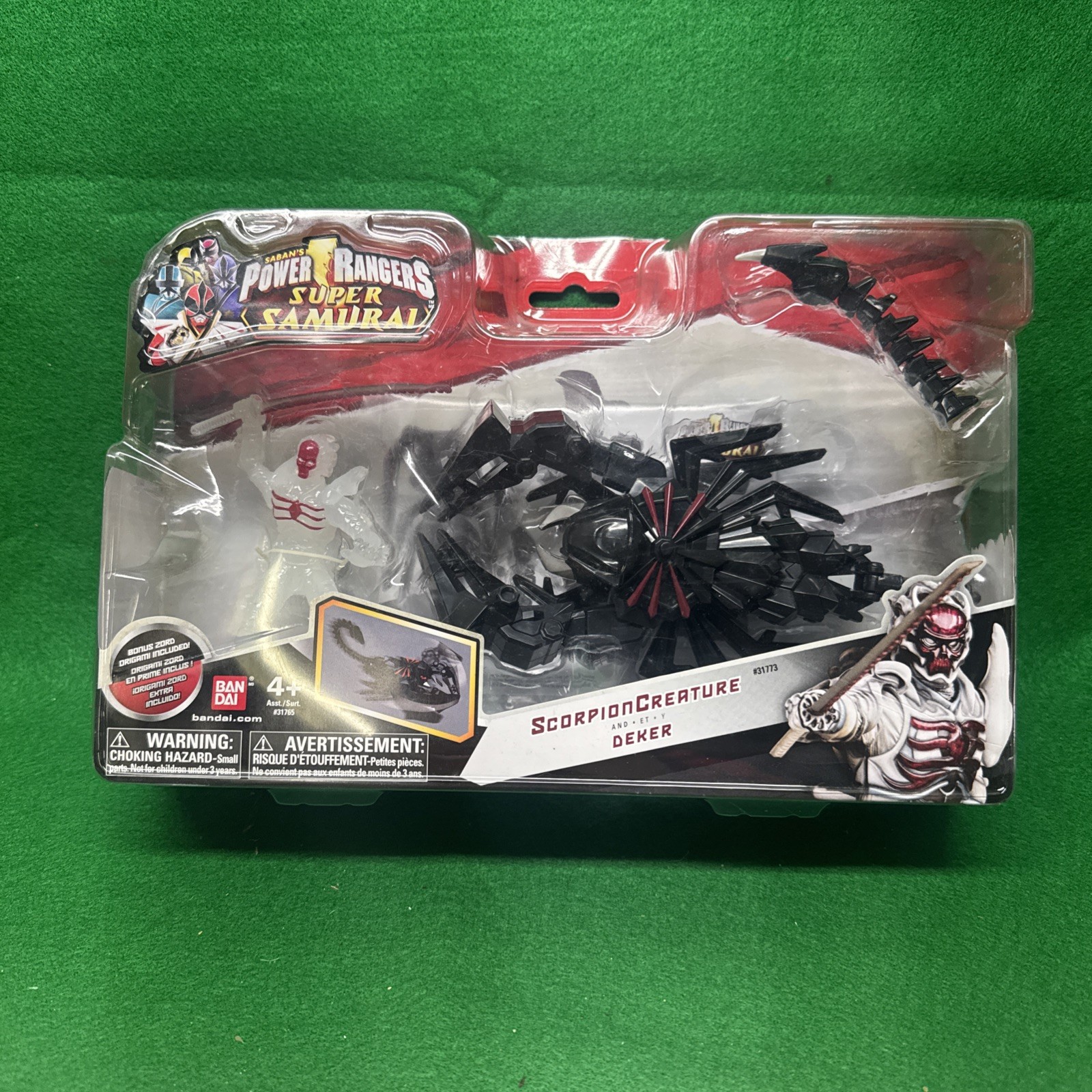 Samurai Red Ranger Power Rangers Super Samurai ~ Scorpion Creature w/ Villain Deker ~ New ...