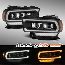 Fit 19-21 Dodge Ram 2500 PRO-Series Projector LED Headlights Replacement Black