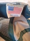 Vintage Jones Hat Cap Mesh Fishing Hat Green Brim Patch L/M USA Made — photo 5