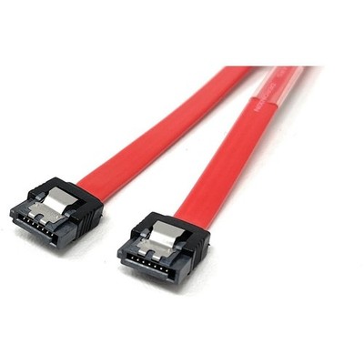 3x SATA III Kabel 28cm - 40cm intern HDD SSD Datenkabel 2x gerade Stecker rot