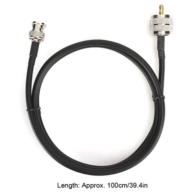 1M UHF Male PL259 To BNC Male Testing Cable Wire CoaxialCable Adapter Access Hot
