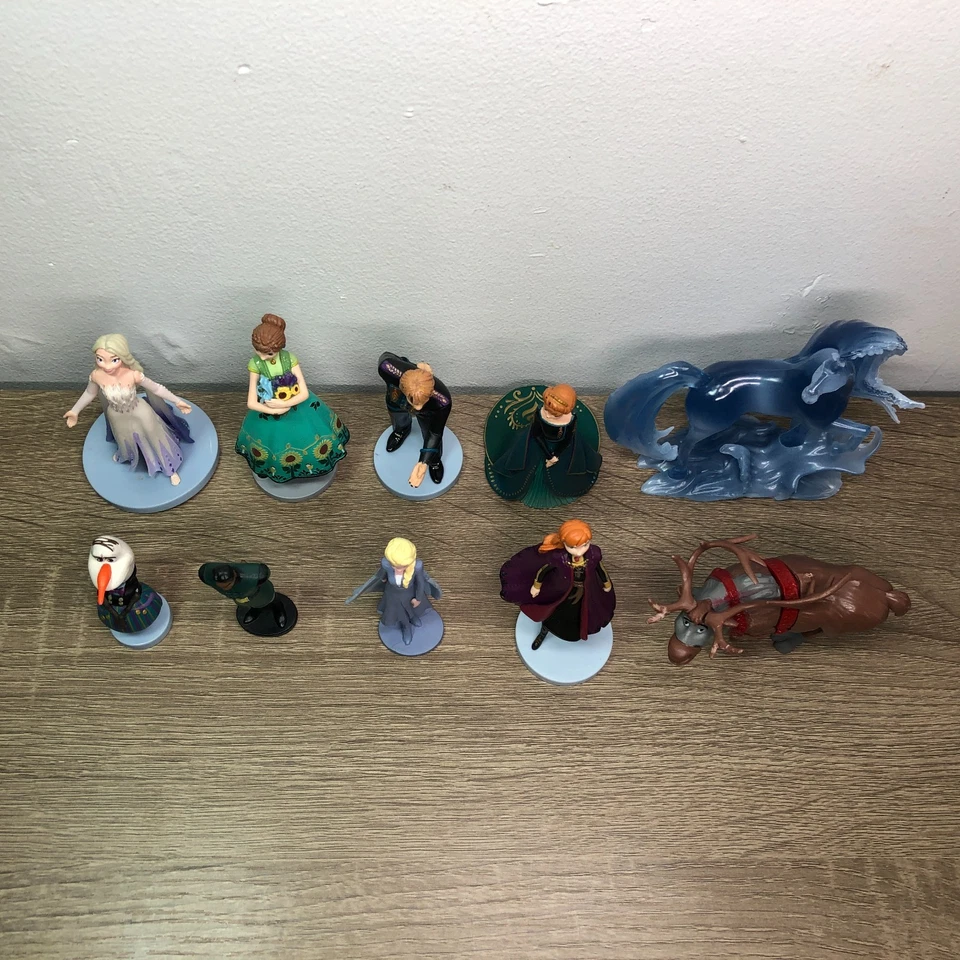 Lote Figuras Disney Frozen Juguetes Elsa Anna Estatuillas Decoración de Pasteles Coleccionables 10 Foto 2 de 4
