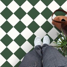 MORCART 20 Pack Peel and Stick 8" x Vinyl Floor 8x8 Inch, 1502 green white